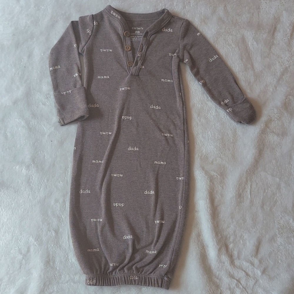 Carter's Newborn Nightgown MAMA DADA